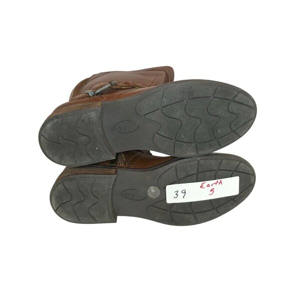 Earth Etmira Womens Knee High Boots Brown Leather Womens 5M Side Zip - Picture 7 of 8